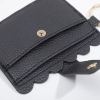 Porte-cartes de crédit en cuir véritable mignon, porte-clés, porte-monnaie, porte-cartes de visite, porte-cartes, porte-clés