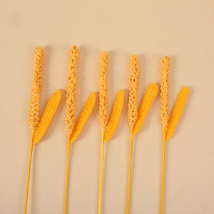 Espigas de Cebada Tejidas a Crochet Kexiang, Flores Artificiales de 6.8-17 cm, Decoración de Escritorio - Product Image 1