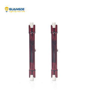 Lampes chauffantes infrarouges 100W 175W 200W 250W <span class=keywords><strong>300W</strong></span> 500W <span class=keywords><strong>R7S</strong></span> Tube chauffant rubis 240V/120V Angle de faisceau 360° Dimmable - Product Image 1