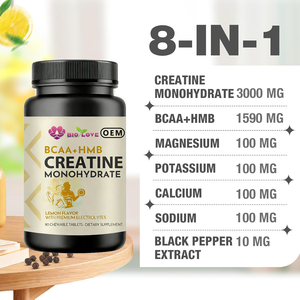 Tabletas de Creatina Altamente Activas que Apoyan el Mantenimiento de la Fuerza Muscular, Suministro de Nutrición Deportiva, Aumento de la Masa Muscular - Product Image 2