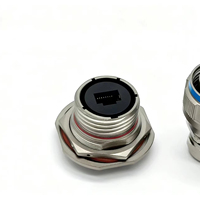 Connecteur RJ45 robuste RJF TV7 1G4-02 compatible avec le connecteur coaxial de panneau Amphenol RJFTV7