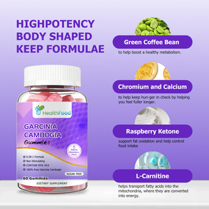 Factory Direct Garcinia Cambogia Gummies with L-Carnitine Help Boost a Healthy Metabolism Helps Transport Fatty Acids Gummies - Product Image 2