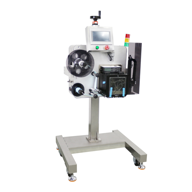 Print and Apply Label Applicator Top Flat Surface Printing and Labeling Machine Variable Data Barcode Printing Scanner RFID