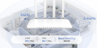 Enrutador Wifi 4G5G Router XPON ONU AC1200 Inalámbrico XPON ONT P24 4GE + 1FXS + Equipo de fibra óptica WiFi de doble banda Piezas de Telecomunicaciones