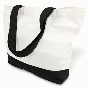 Sac fourre-tout en toile de coton vierge réutilisable de haute qualité 12 oz avec logo personnalisé, certifié ISO9001/BSCI/GRS, avec poignées en corde - Product Image 1