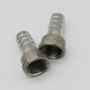 Low price high temperature stainless steel fittings female hose nipple pipe joint