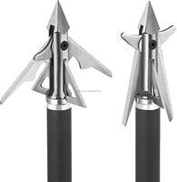 Pointes de flèches de chasse HT OEM 100 grains en acier inoxydable à visser pour flèches en carbone, aluminium et fibre de verre