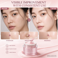 Crème Visage au Collagène PDRN OEM ODM Hydratante et Raffermissante en Profondeur avec Niacinamide, Acide Hyaluronique, Élastine et Beurre de Karité 50g