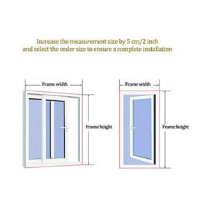 Mosquitera magnética de tamaño personalizado de malla de poliéster <span class=keywords><strong>para</strong></span> ventanas - Product Image 6