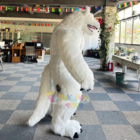 Costume de mascotte loup gonflable innovant pour les événements et les fêtes à thème d'Halloween, les promotions, les carnavals et les soirées