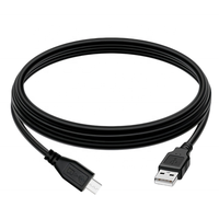Câble de charge et de données Micro USB 2.0 USB-A 0,3/0,5/1/1,5/1,8/3/5M, conducteur en cuivre pur, écologique, avec gaine en PVC