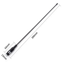 Antenne souple polarisée verticale 5dBi double bande 566-678MHz S MA Mâle Omnidirectionnelle IP6X 50Ohm pour talkie-walkie