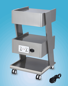 Hochey 现代耐用钢制医疗柜，<span class=keywords><strong>2</strong></span> 个抽屉，环保设计，商业用途，医院/诊所用，带凸起面板钥匙锁 3 - Product Image 3