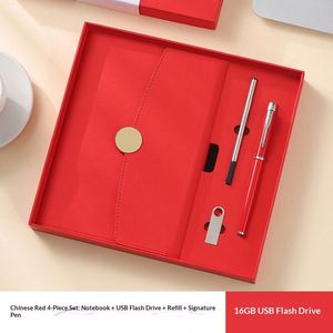 Promotional Business Custom Modern PU Leather Embossed <b>Gift</b> Set Corporate <b>Gift</b> Box Set Notebook Pen Usb Refill Office <b>Gift</b> - Product Image 5