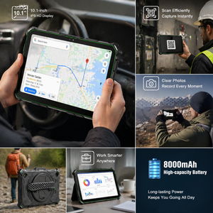 Tablet PC Resistente de 10.1 Pulgadas, Android 15, 8GB+128GB, Helio G99, IP68, Resistente al Polvo y al Agua, para Construcción, Almacenes y Empresas - Product Image 4