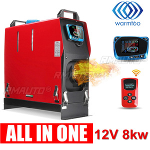 Chauffage au diesel 12V 8KW tout-en-un avec écran LCD, télécommande, faible bruit pour voiture, camionnette, camion, camping-car, bateaux, remorques - Product Image 1