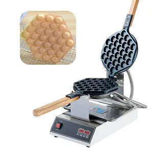 110V 220V ticari elektrikli yumurta Waffle yapma makinesi yapışmaz pişirme döner tek kafalı ısıtma yumurta makinesi