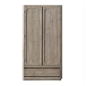RH Armoire américaine en bois massif Armoire en chêne ancienne de fabrication française Chambre à coucher <span class=keywords><strong>casier</strong></span> à deux portes contre l'armoire de rangement murale personnalisée - Product Image 1