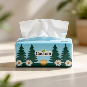 Mouchoirs en papier pour le <span class=keywords><strong>visage</strong></span>, 2 plis, en pâte de bois vierge, résistants, solides, anti-déchirures, doux pour la peau, sans fluorescent, respectueux de la peau, pour la maison et le bureau. - Product Image 1