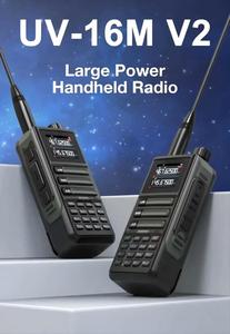 Baofeng UV-16Mトランシーバー用10W大容量6バンドインターホンタイプC充電ポータブル長距離双方向ラジオ用 - Product Image 3