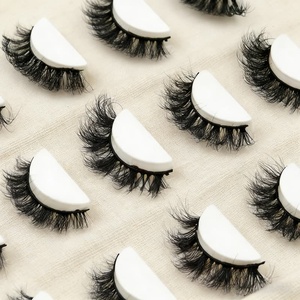 Vente en gros de faux cils en vison synthétique moelleux de 15 à 30 mm, étiquettes privées, bandes de cils moelleux, fournisseur de faux cils, boîtes d'emballage - Product Image 3