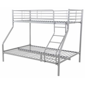 MILENYUM - Litera Doble sobre Individual de Acero Inoxidable Moderno con Estructura Metálica para Hoteles y Almacenes, Fabricada en Turquía - Product Image 1