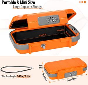 신제품 AJF 야외용 도난 방지 방수 조합 휴대용 해변 안전 금고 의자 잠금 박스 - Product Image 4