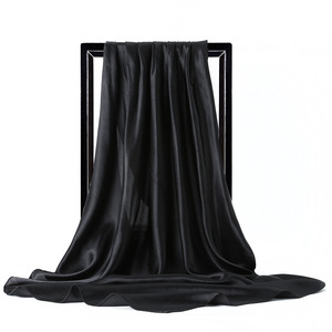 Pañuelo de Seda Cuadrado de 90 cm con Borde Azul Estilo Jardín <span class=keywords><strong>Real</strong></span> Vintage, Estampado Botánico Clásico, Pañuelo para el Cabello y Traje Profesional - Product Image 6