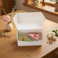 Boîte à gâteau bento en carton écologique de luxe haut de gamme personnalisée, fermeture magnétique, emballage alimentaire portable, étanche, pâtisserie