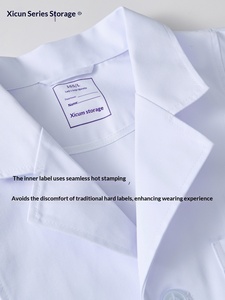 Xicun 2026 Nuova <span class=keywords><strong>Camice</strong></span> da Infermiera Bianco da <span class=keywords><strong>Donna</strong></span>, Leggero in Poliestere/Cotone, Vestibilità Aderente, Maniche Lunghe/Corte/Mezze Maniche, Uniforme da Lavoro - Product Image 4