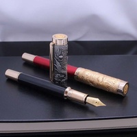 Jinhao Dragon Spirit Series Vintage Souvenir Cadeau Métal Calligraphie Stylo Plume (Heartbeat F Nib)
