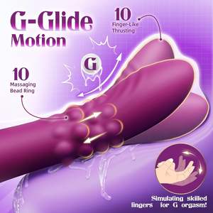 Juguete Sexual de Silicona de Grado Médico Rose Toy Rabbit para Mujeres y Parejas, 7 Movimientos, Bolas Deslizantes, Bola Mágica, Vibrador Silencioso con USB para el Punto G - Product Image 3