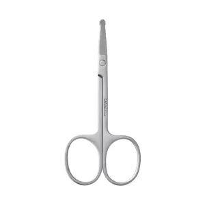 Professional makeup tool tool stainless steel safety blunt scissor round and straight tip nose hair scissor