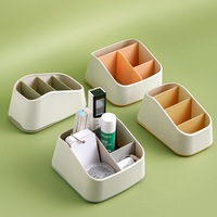 Boîte de rangement portable minimaliste multicouche magnétique en PP blanc de haute qualité, écologique, moulée par injection, pour le bureau et la maison