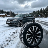 Pneu hiver radial EW XL grand diamètre 195/65R15, haute garde au sol, compatible Suzuki SX4 Clio Crossover Entry Compact SUV