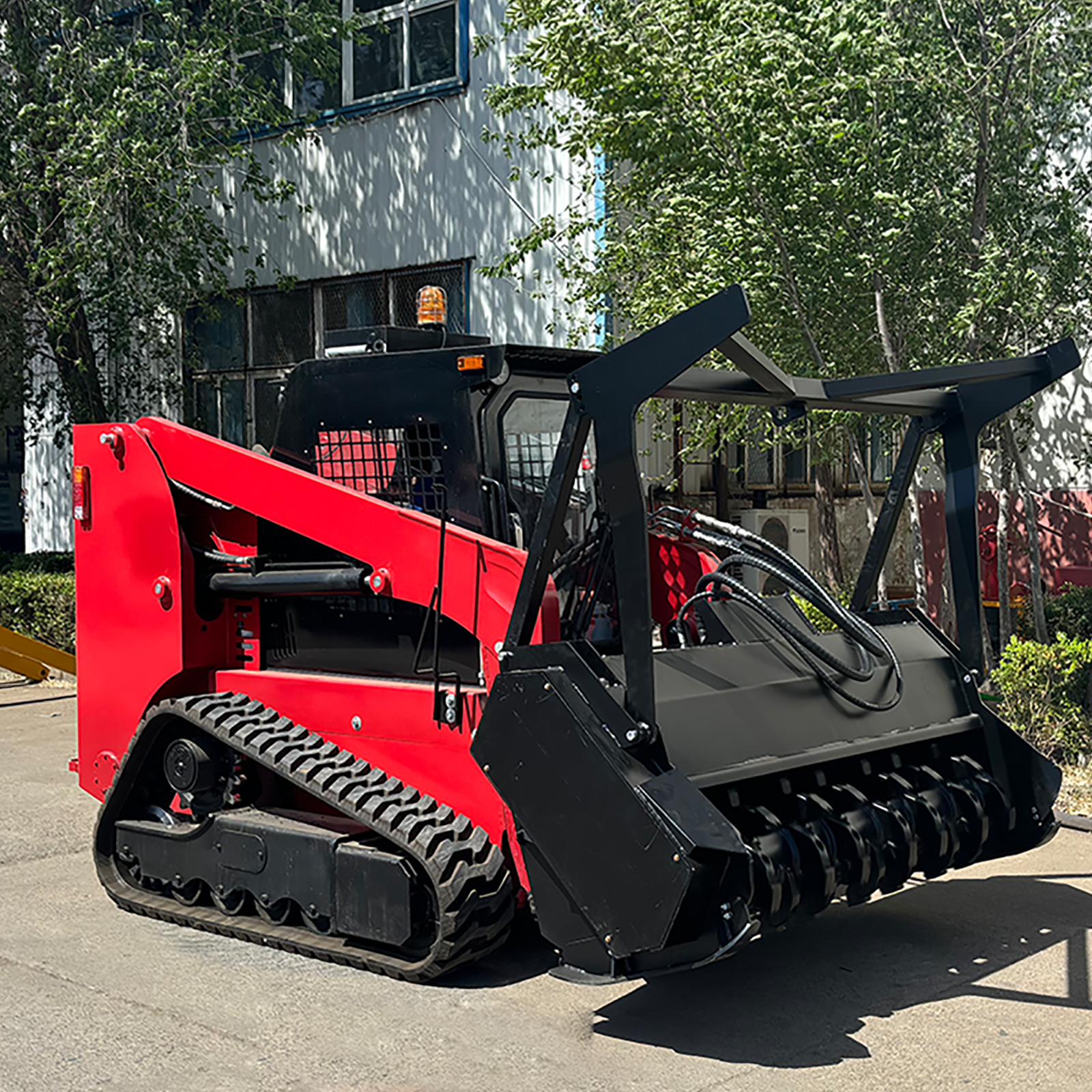 EPA 75hp 100hp 1200kg cingolato sterzante cina Skid Steer Cummins motore Diesel Skid Steer con tritacarne