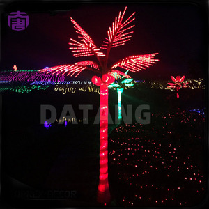 Outdoor Waterproof Led Coconut <b>Tree</b> Light Realistic Tropical Scenery <b>Decor</b> Ideal For Holiday Event Lighting For Sale - Product Image 2