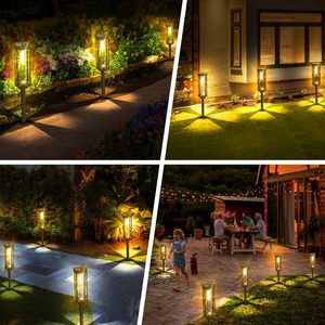 Coxseni Solar Pathway <b>Lights</b> 6 Pack Warm White Led Outdoor Waterproof Walkway Lighting Landscape <b>Garden</b> <b>Light</b> - Product Image 5