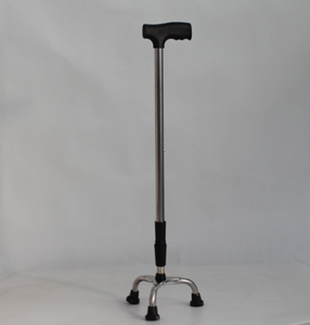 Équipement de réadaptation, <span class=keywords><strong>canne</strong></span> télescopique médicale antidérapante en acier inoxydable à quatre pieds, réglable, légère, capacité de charge de 250 lb, 32 - Product Image 6