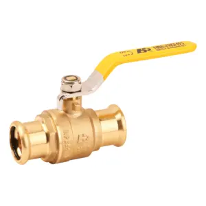 Valve factory forged brass press connection ball valve for pipe connection