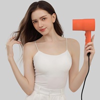 Sèche-cheveux électrique compact haute vitesse avec technologie ionique négative, design portable en forme de marteau pour usage hôtelier
