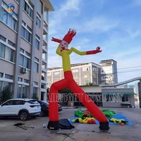 Danseur gonflable clown à deux jambes au design cool avec souffleurs pour fête