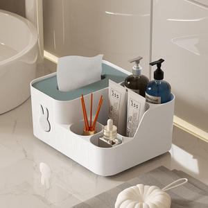 Многофункциональный пластиковый ящик для салфеток, для гостиной, офисный органайзер для хранения вещей, журнальный столик, держатель для пульта дистанционного управления, оптовая продажа - Product Image 4