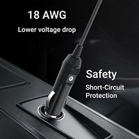 Câble d'alimentation pour chargeur de voiture 12-24V Starlink, câble Starlink Mini résistant aux intempéries, cordon de prise CC robuste, câble d'alimentation pour montage sur véhicule
