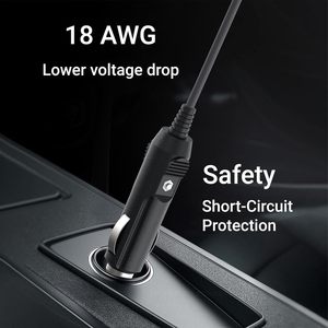 12-24V Car Charger Power Cable for Starlink Mini Weatherproof DC <b>Plug</b> Cord Heavy-Duty Vehicle Mount Power Wire for RV, Van - Product Image 6