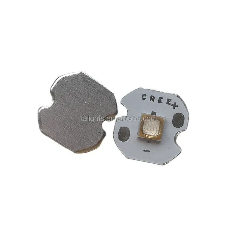 3838 UV-LED 0,5 W UVC 250nm 252nm 254nm 257nm 259nm 260nm Betrachtung winkel 60 mit Linse 14mm UV-Leistung LED 254nm