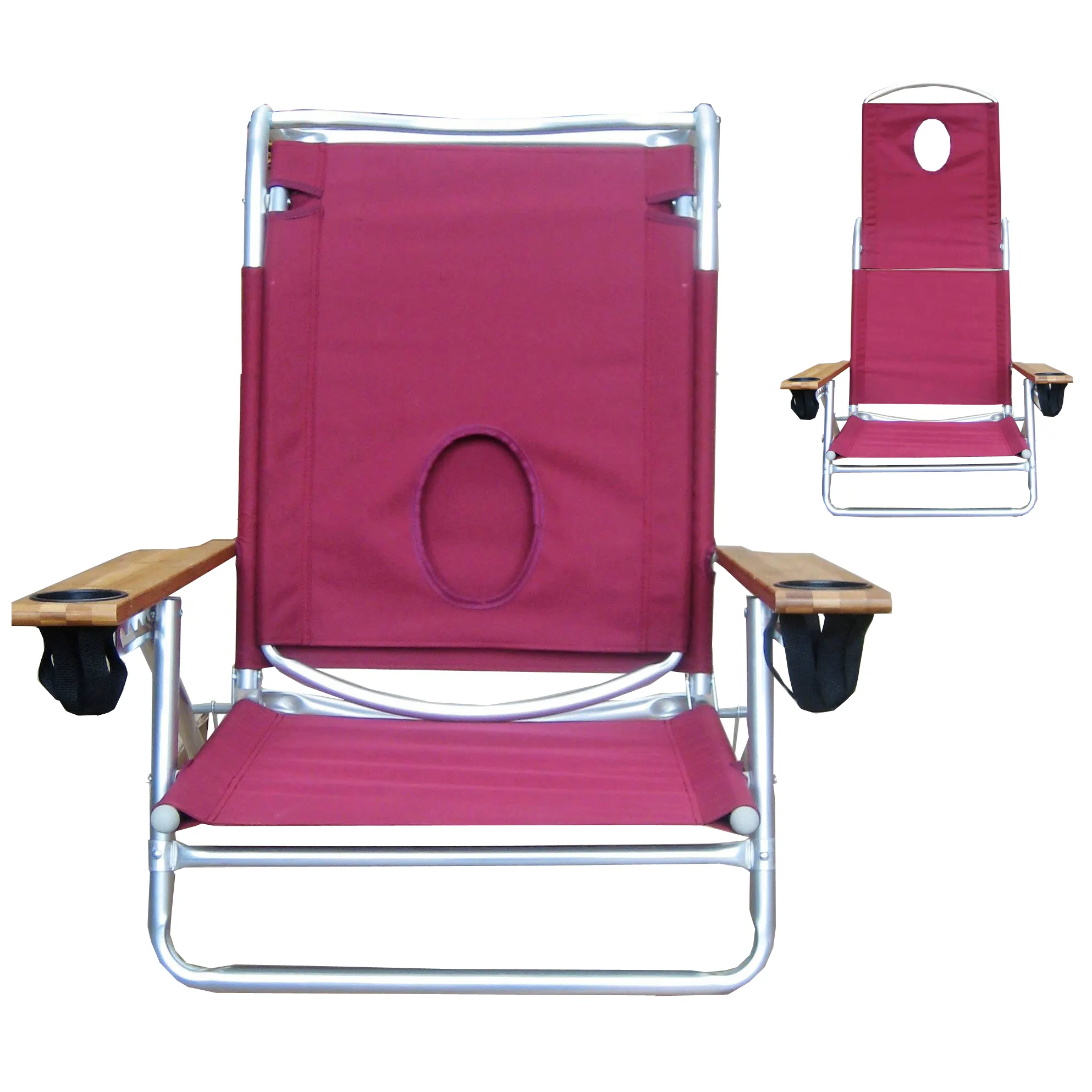 2023 Custom Modern Outdoor Lightweight Portable Folding Camping Chair For Face Hole