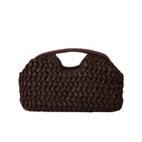 Nouveau Sac Bandoulière Femme 2026 en Papier Tressé à la Main, Style Occidental Haut de Gamme, pour Vacances à la Plage, Doublure Polyester, Luxe Léger et Tendance