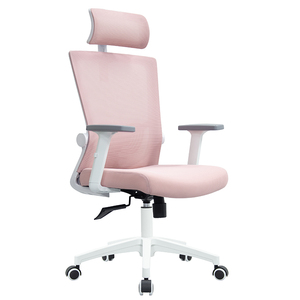 Ofertas de Marca China Buena calidad Presupuesto Rosa Ergonómico Oficina Secretaria Silla con reposacabezas - Product Image 2