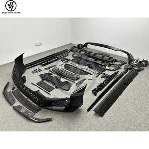Kits de carrosserie Performante Style en carbone sec brillant tissé sergé, emballés sous vide, ajustement 1:1 pour Audi R8 2016-2018 : Pare-chocs et diffuseur - Product Image 6